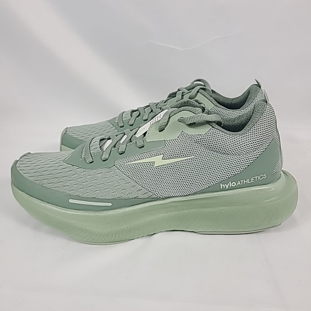 *NIB* Hylo Athletics Impact Unisex Running Sneakers Khaki Green Sz M9, W10.5 - Picture 3 of 7